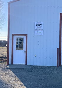 A Saskatchewan cow/calf operation proudly displays their Verified Beef Production Plus sign on the exterior of their shop. 
