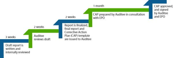 Compliance graphic for Audit site timeline