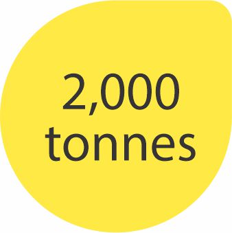2000 tonnes