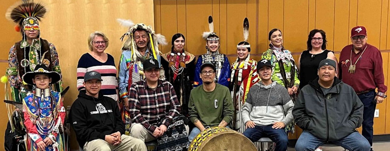 Group of volunteers from the Saskatchewan Aboriginal Storytellers.