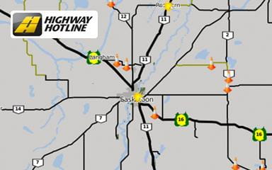 Check Highway Road Conditions Highway Hotline Saskatchewan