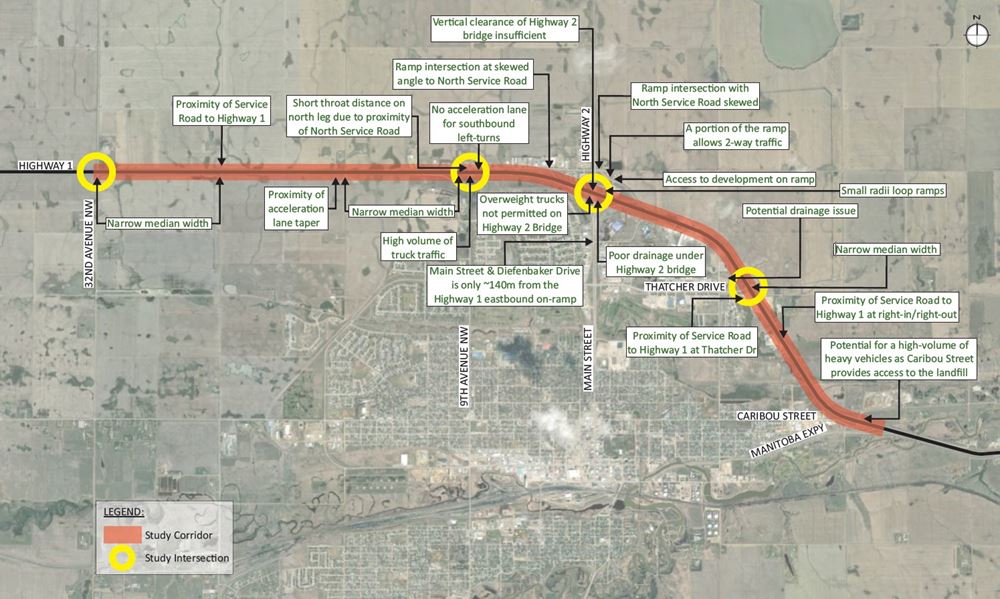 Issues Map Moose Jaw Corridor 