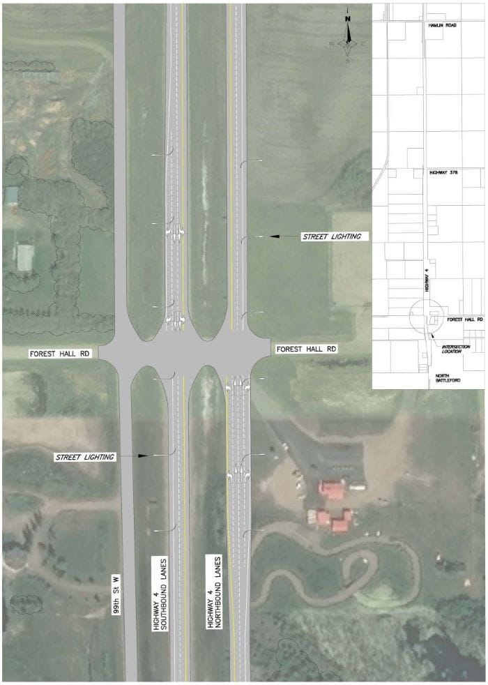 Highway 4 twinning intersection