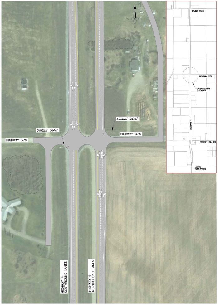  Highway 4 twinning - functional plan - Highway 378 Intersection