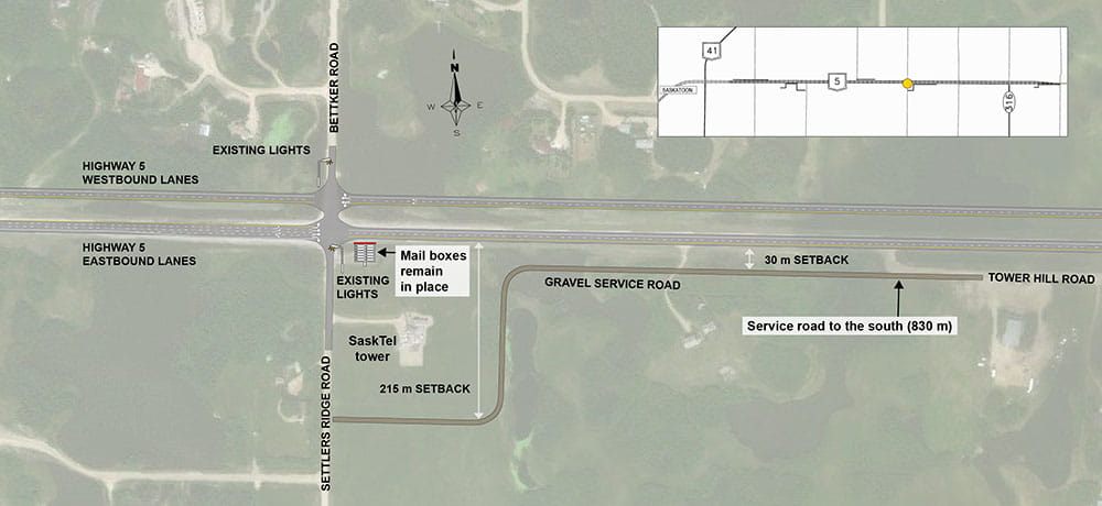 The design of the Tower Hill Service Road.