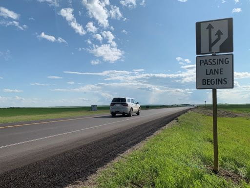 Highway 7 Passing Lanes Opening West Of Rosetown News And Media Government Of Saskatchewan