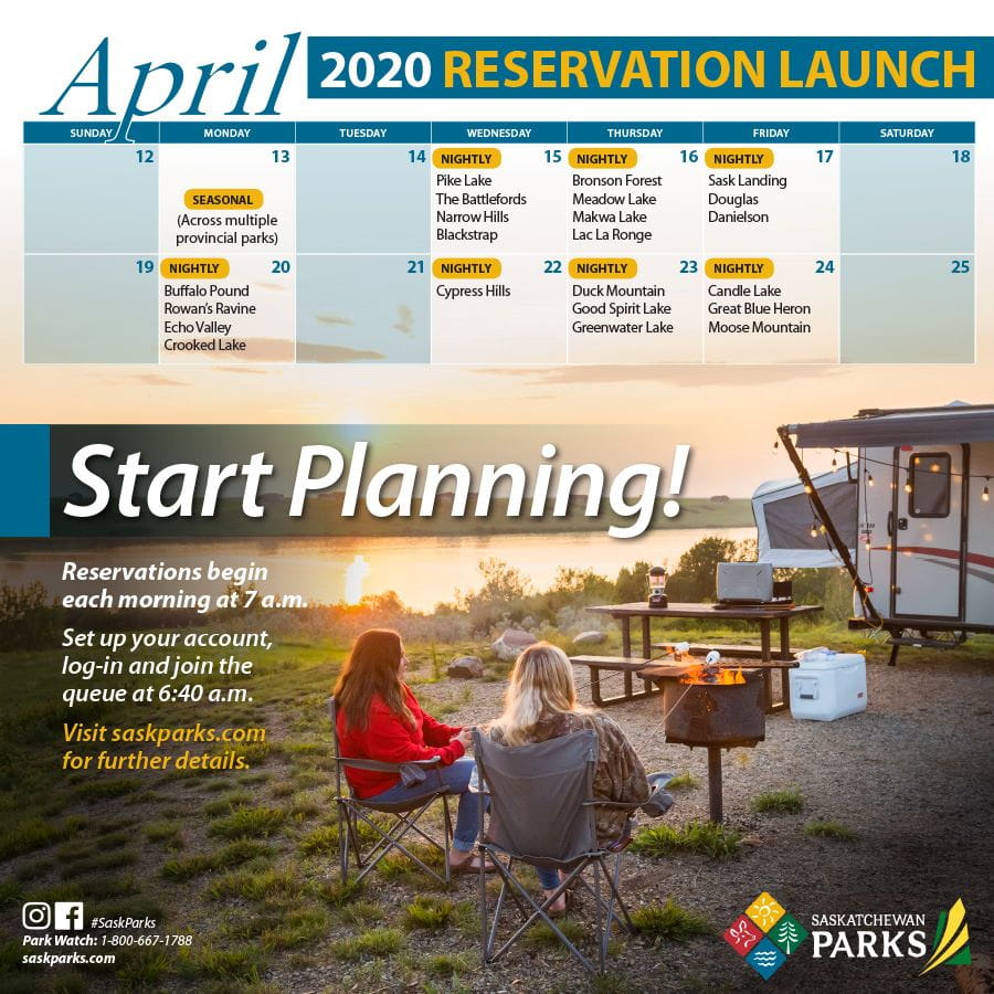 Saskatchewan Provincial Parks Announce 2020 Reservation Dates For Seasonal And Nightly Camping News And Media Government Of Saskatchewan