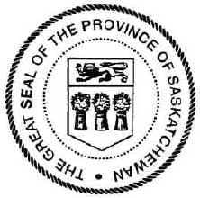 The first Great Seal of Saskatchewan